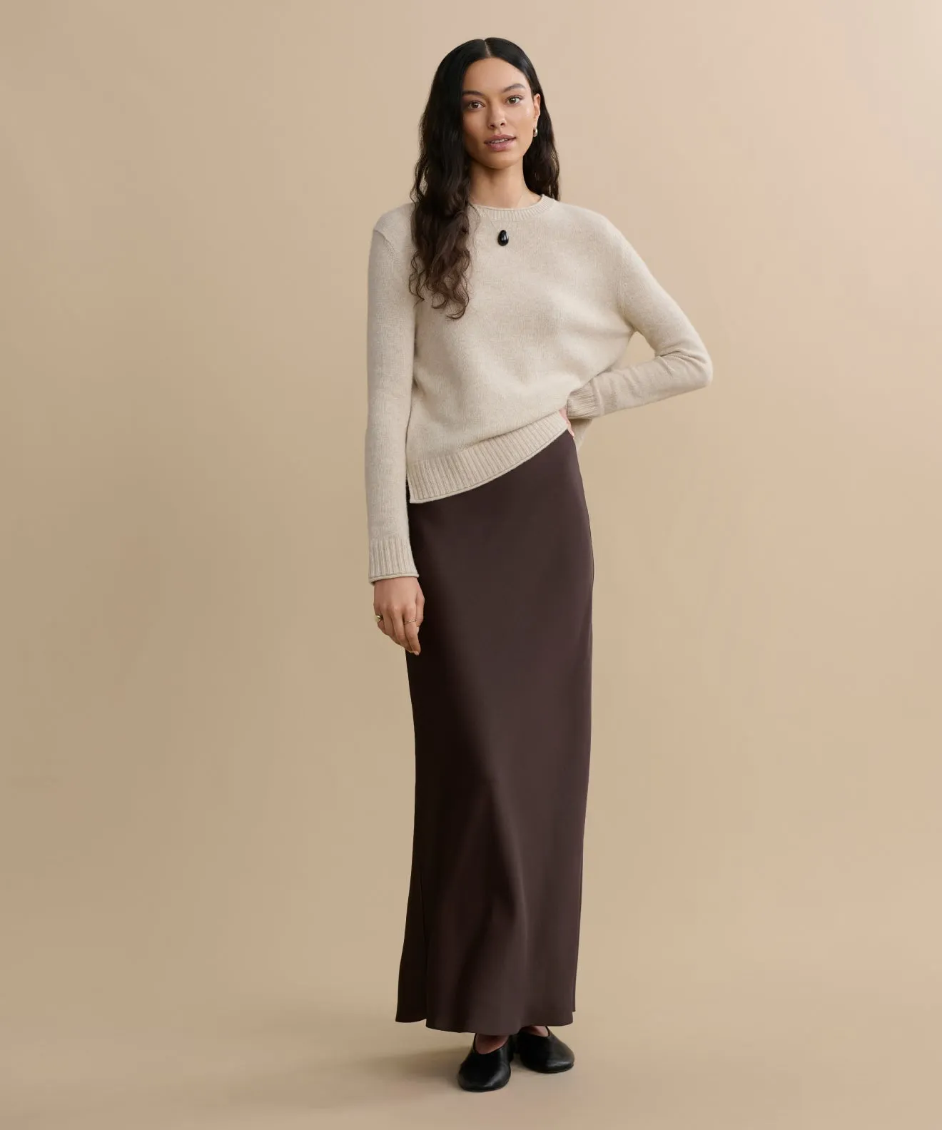 BuiltInLayer Raw Edge Finish Everyday Sweater