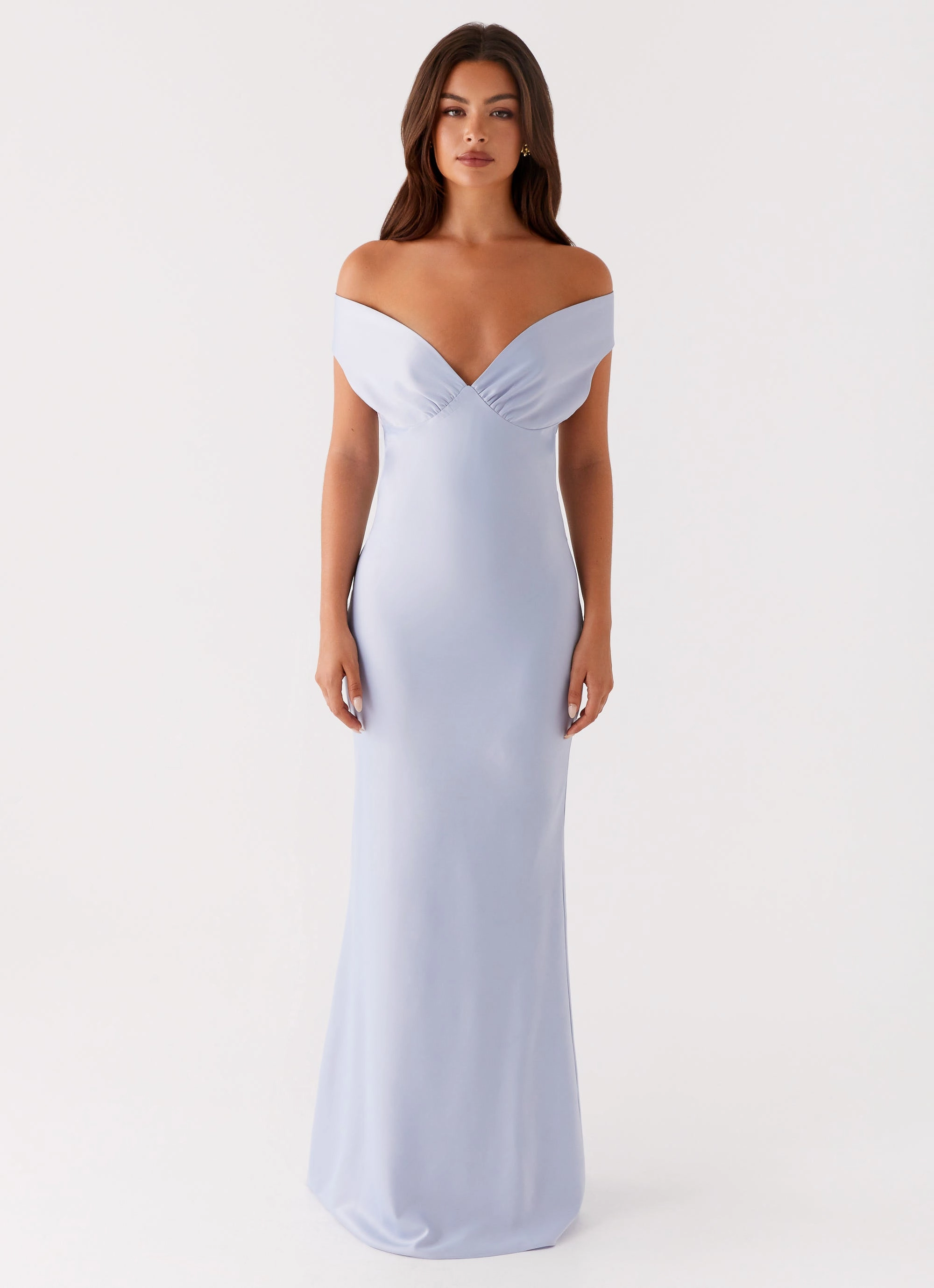 Jenner Maxi Dress - Blue Flattering Look