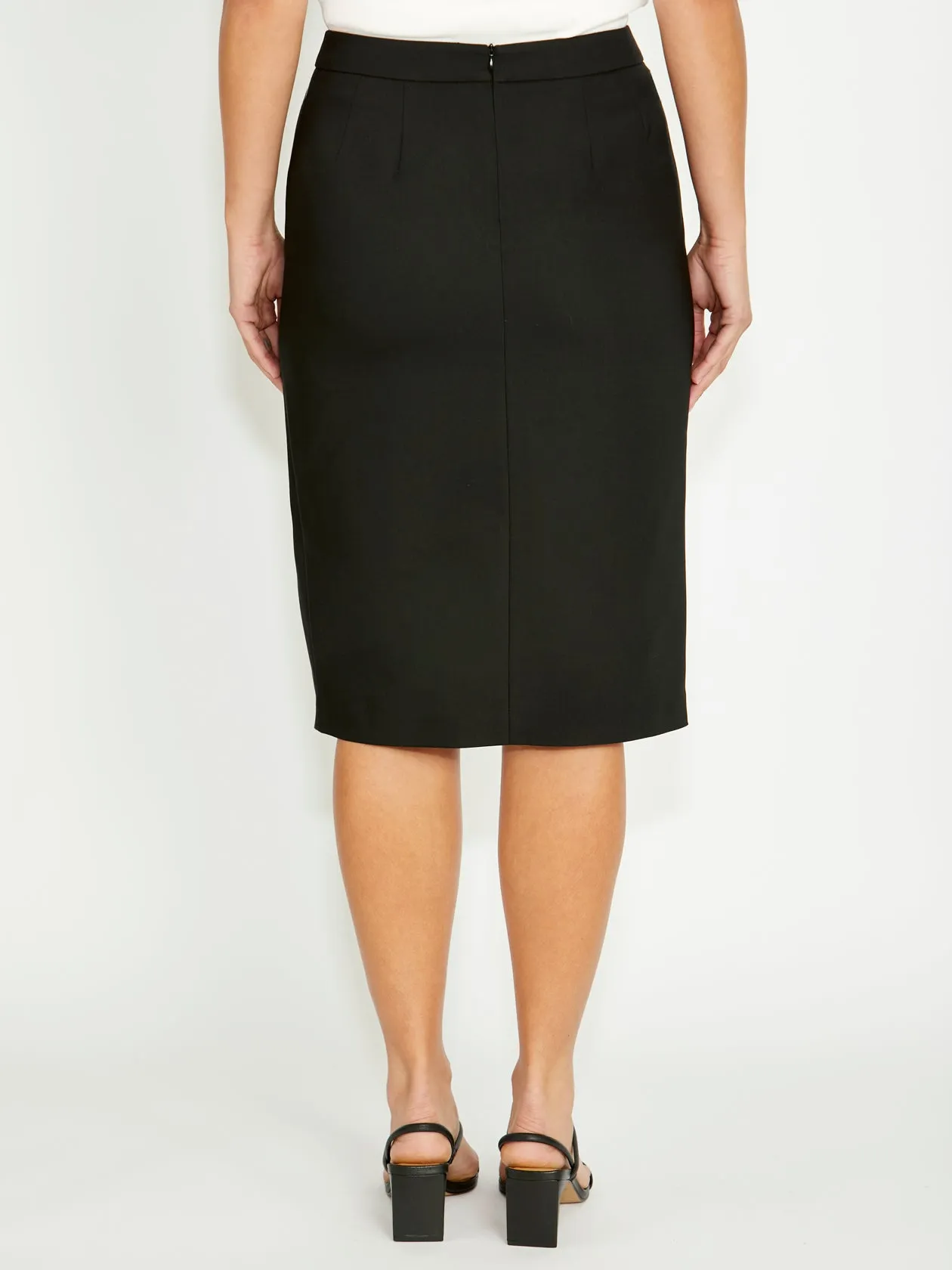 Evita Black Skirt Bold Finish Minimalist Trim