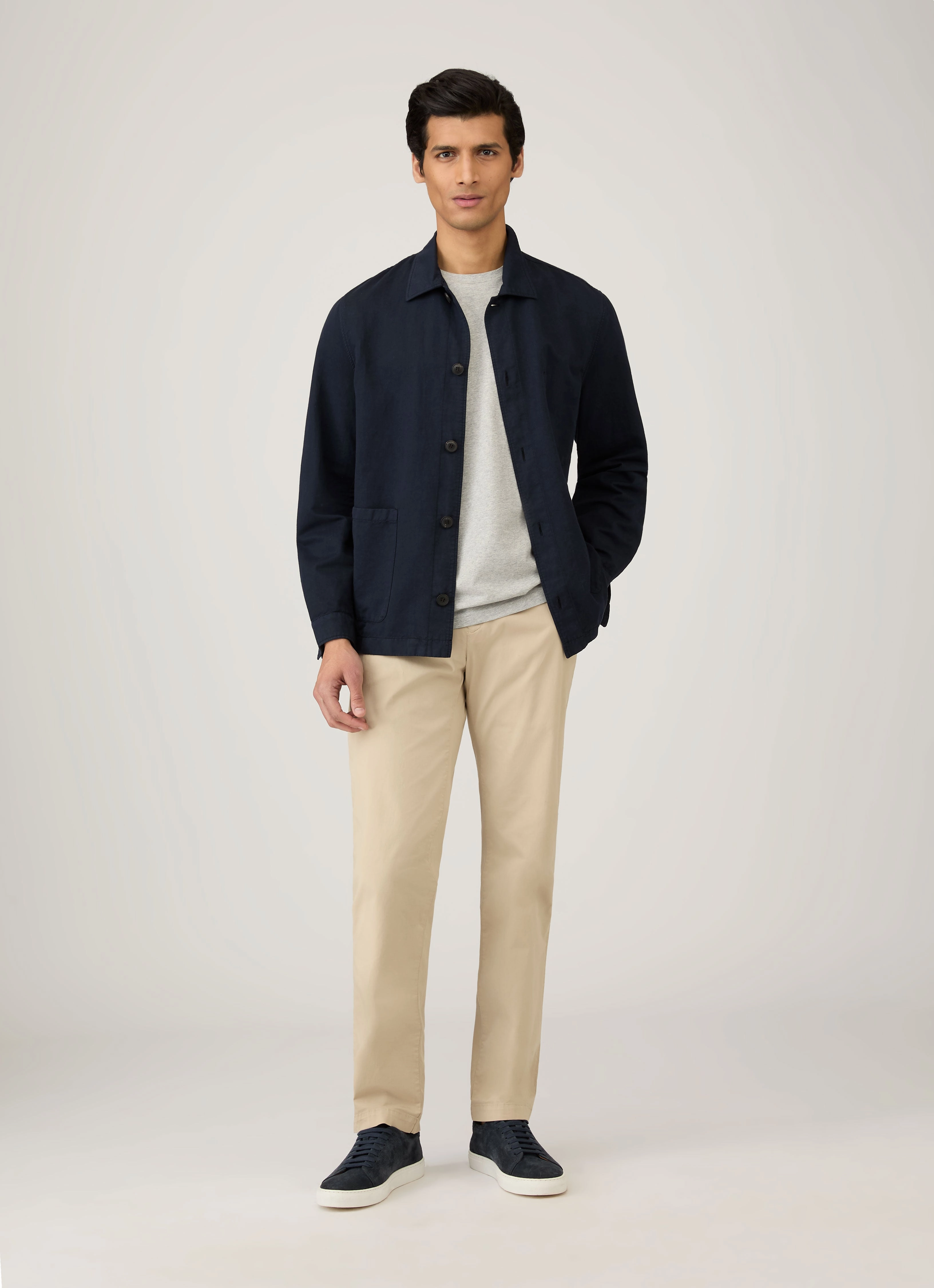 Casual Choice Men's Riviera T-shirt in Grey Melange