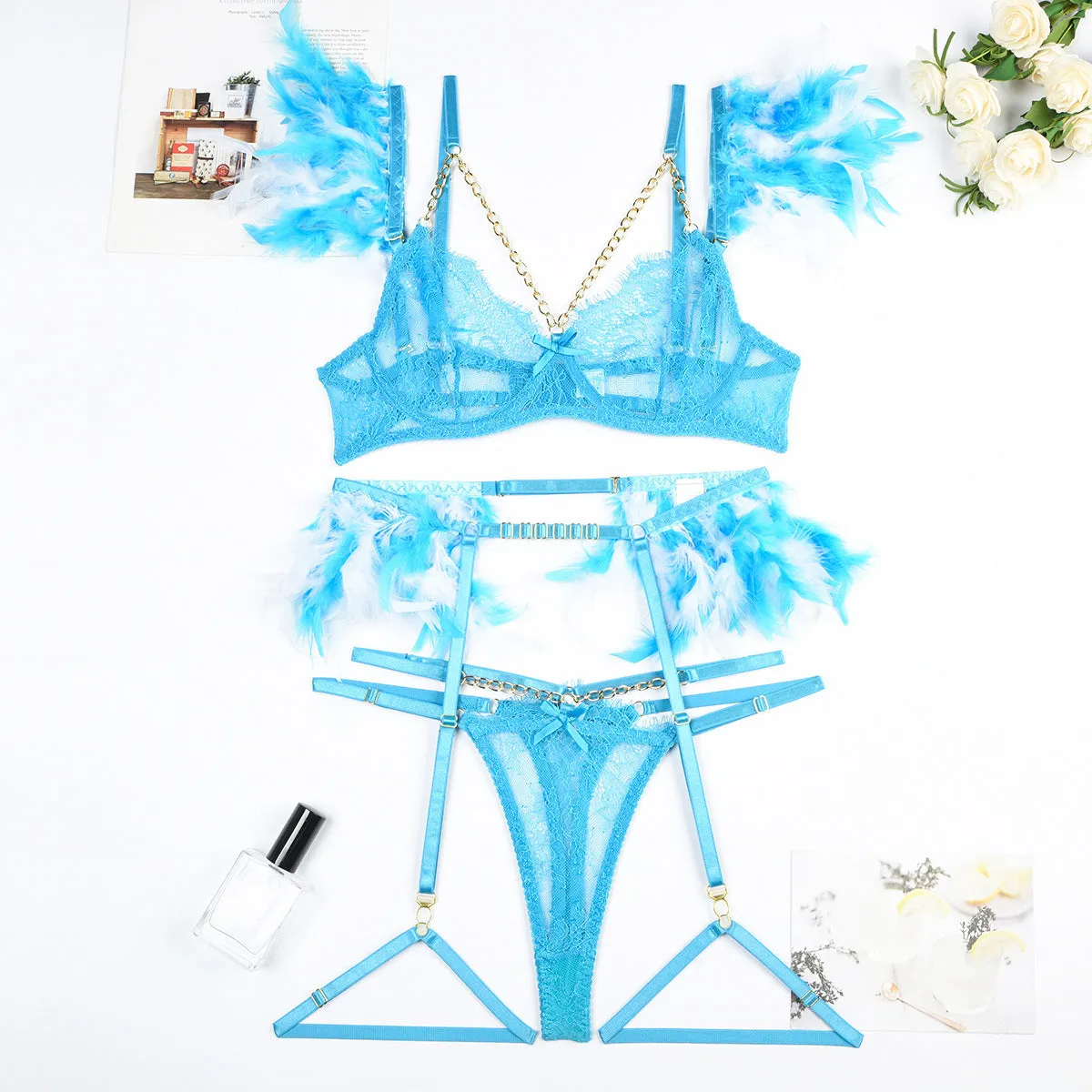Exotic Chains Lace Sexy Lingerie