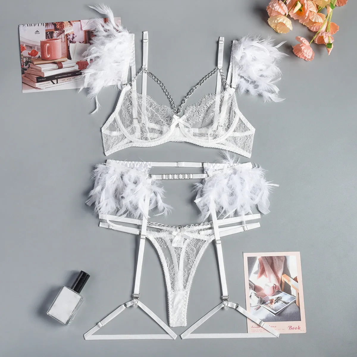 Exotic Chains Lace Sexy Lingerie