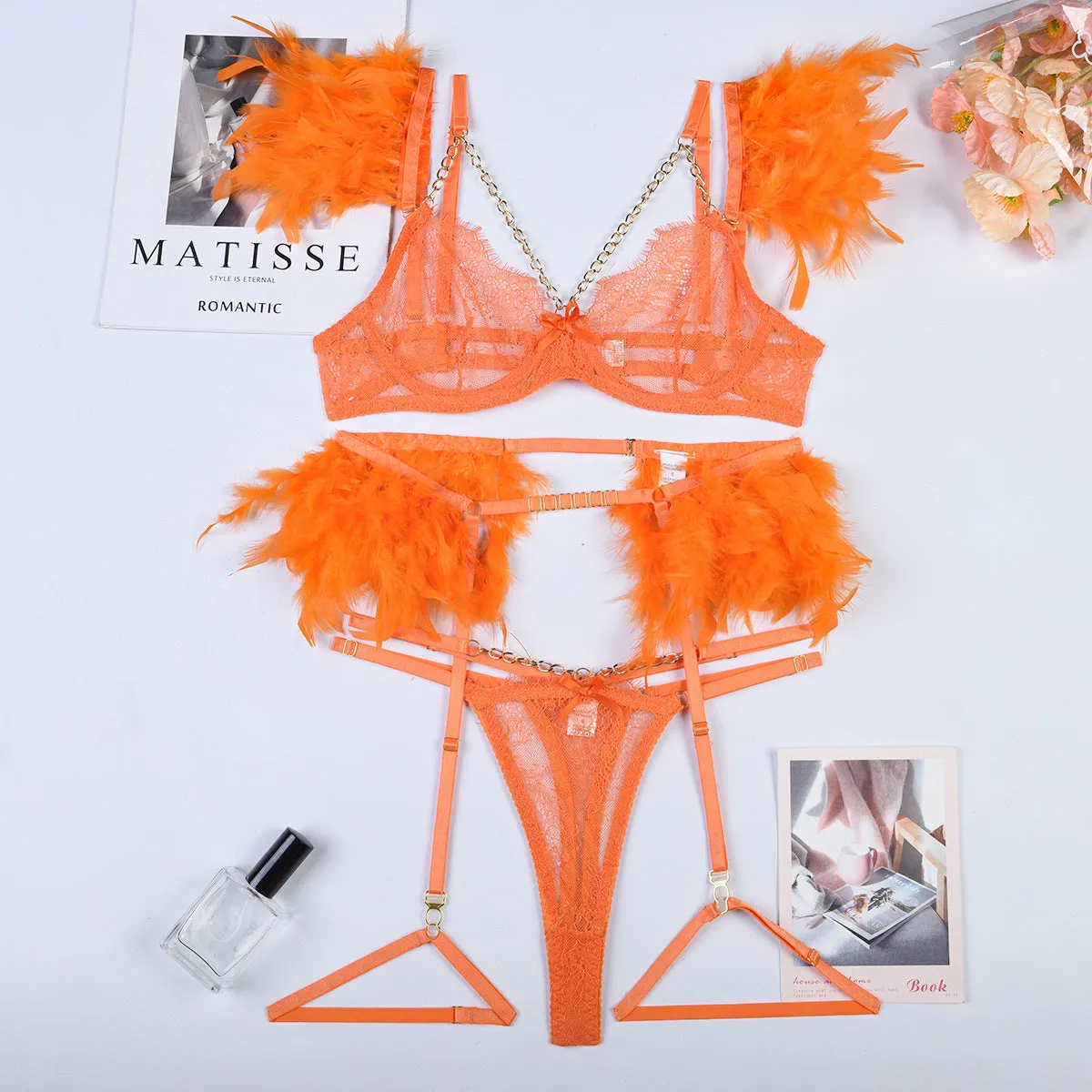 Exotic Chains Lace Sexy Lingerie