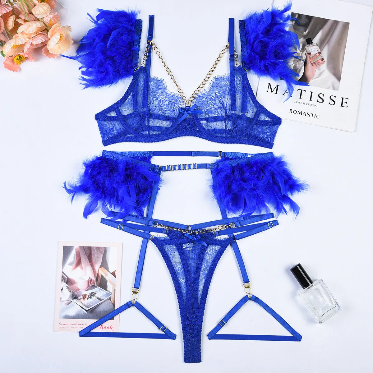 Exotic Chains Lace Sexy Lingerie