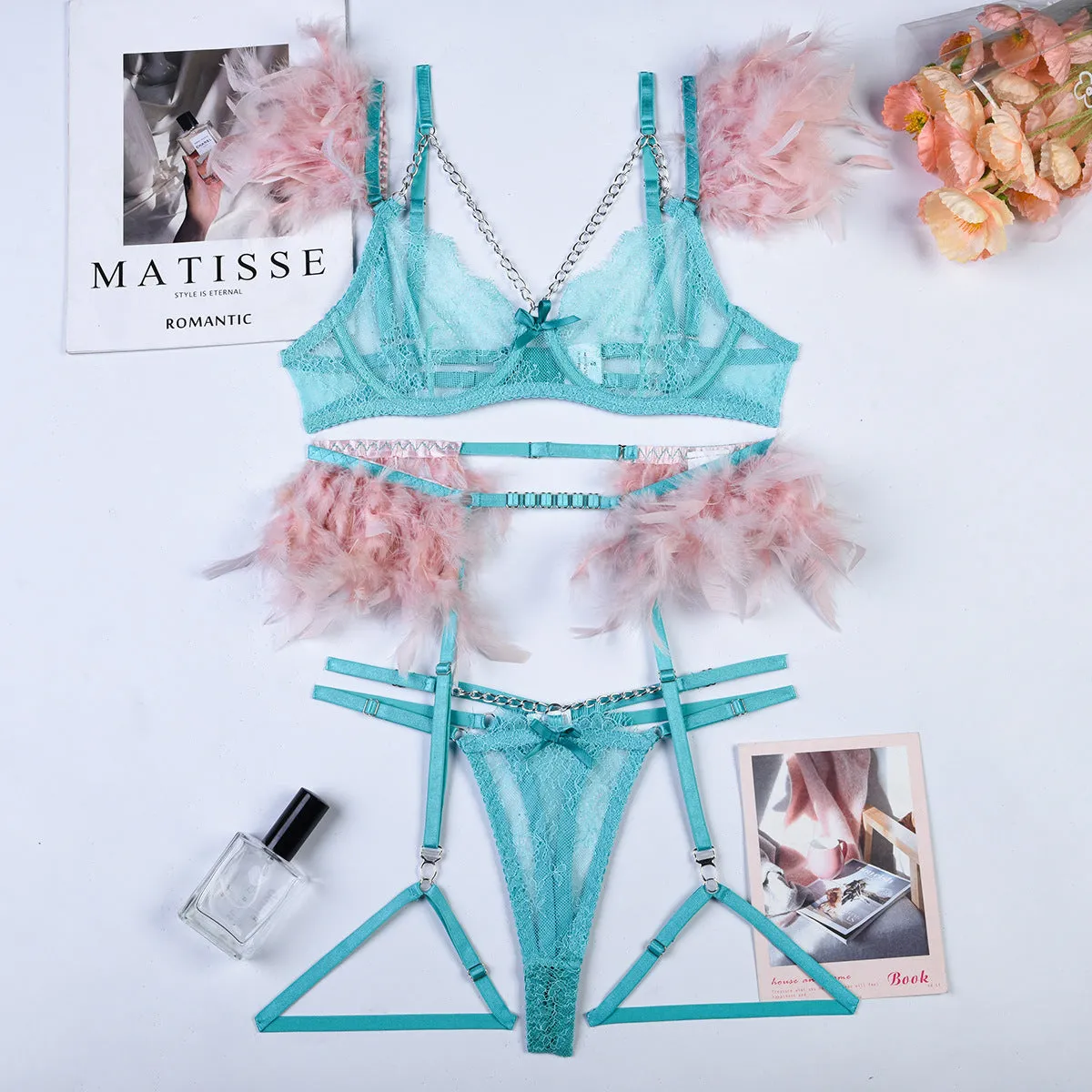 Exotic Chains Lace Sexy Lingerie