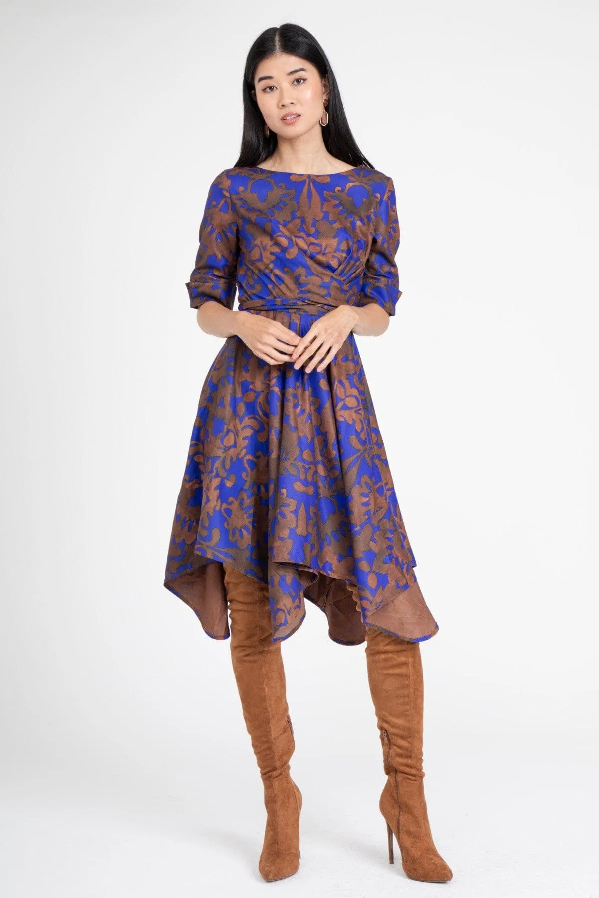 Ezra Dress ?C Royal Damask Easy Go