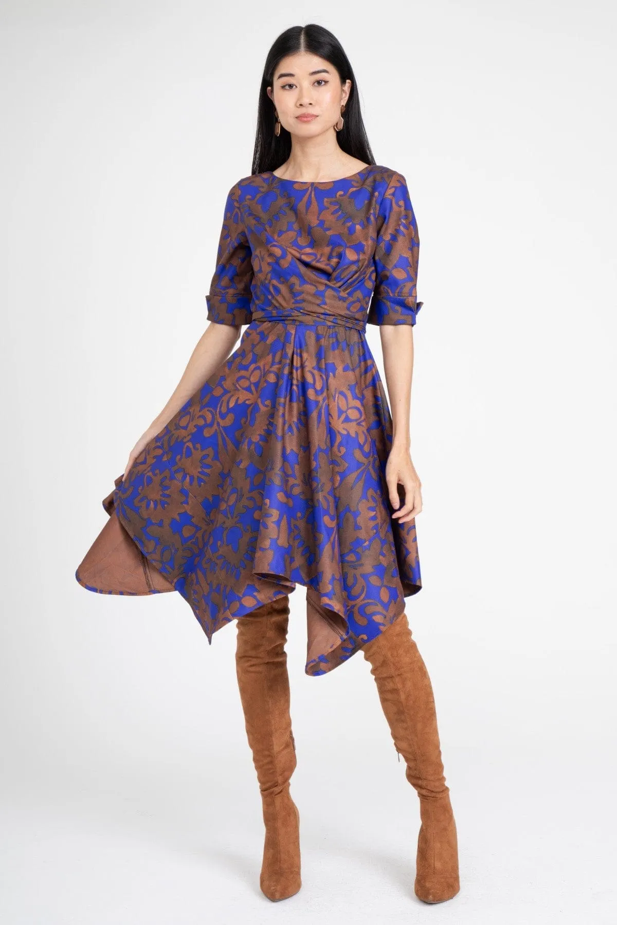 Ezra Dress ?C Royal Damask All-Season Comfort Vibrant Tone
