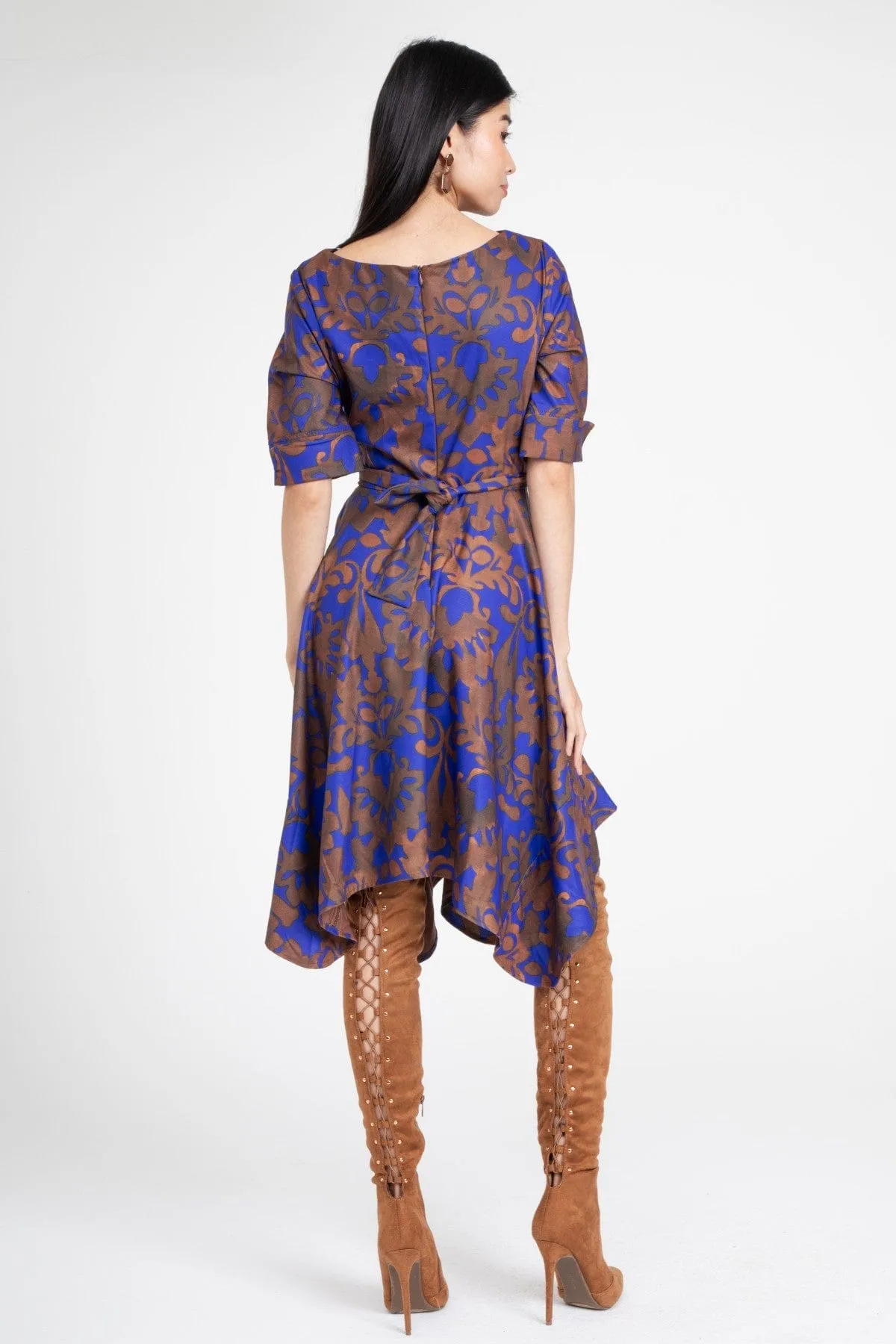 Ezra Dress ?C Royal Damask Everyday Comfort Wear