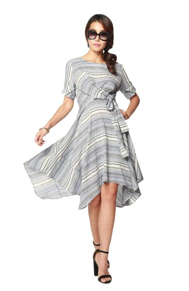 Vacation Outfit Ezra Dress - Sidecar Stripe