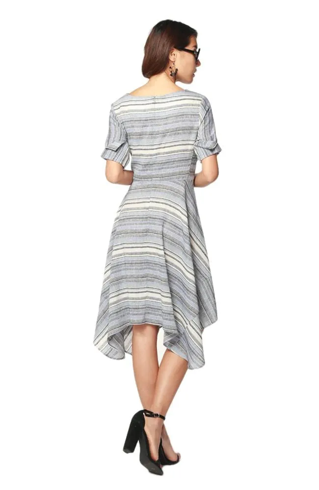 Ezra Dress - Sidecar Stripe Calm Texture Move Free