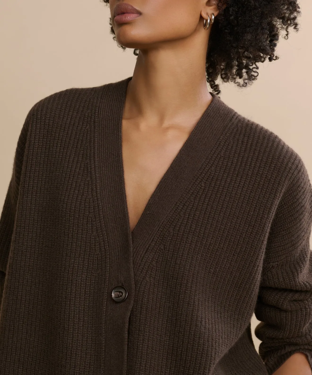 ThermalRegulating Cashmere Cocoon Cardigan