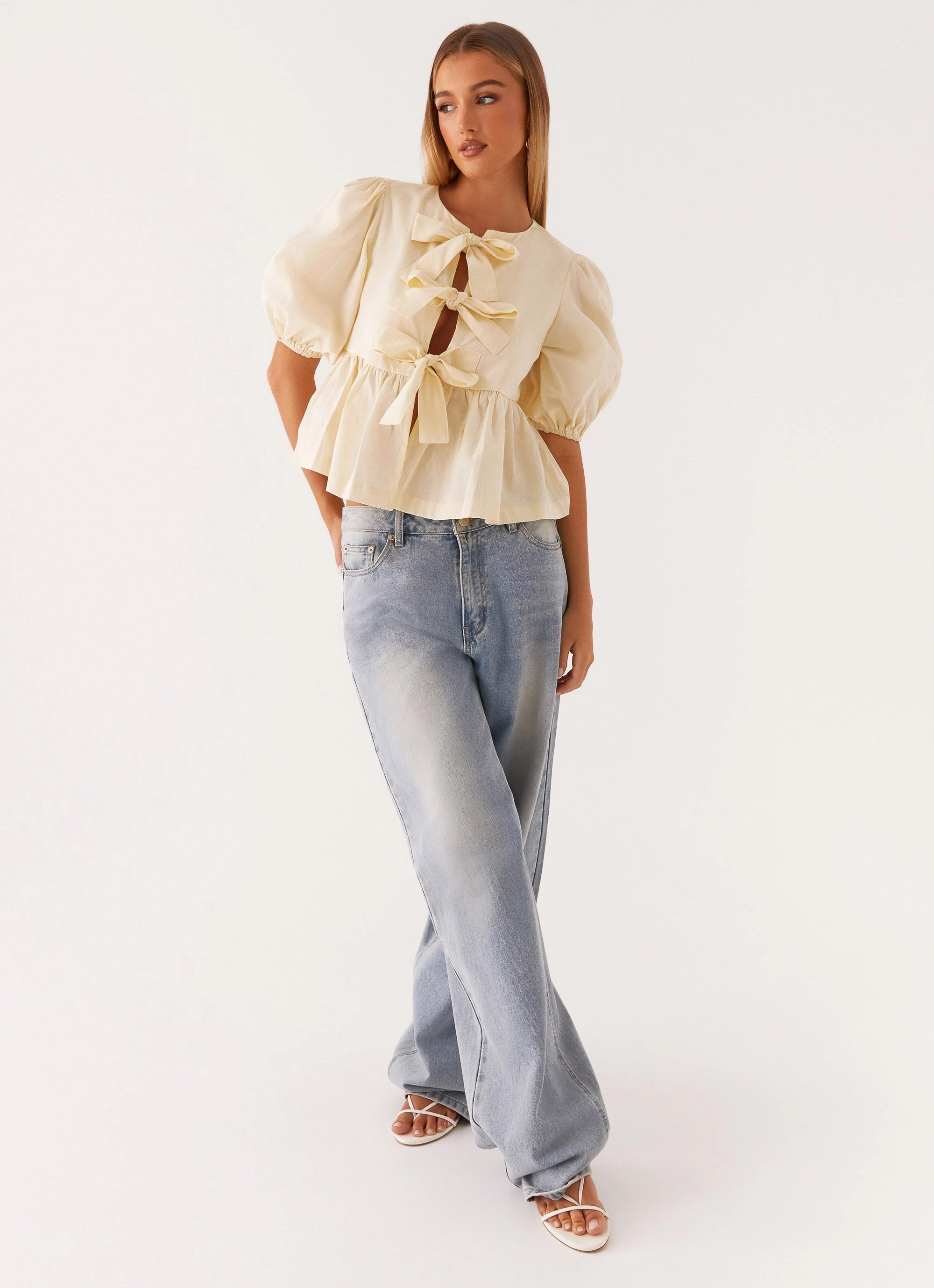 Western Wind Tie Top - Yellow SeamlessSidePanels