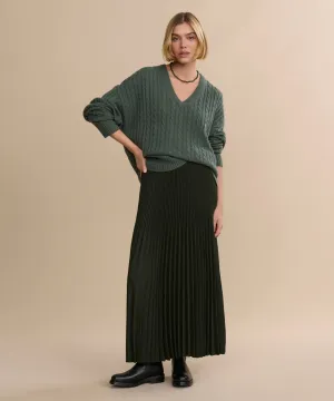 FadeProof Dye Pleated Skirt Polyester fabric Core Cut Pleated Skirt