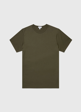 Fairy - tale style Men's Classic T-shirt in Pine Green Men's Classic T-shirt in Pine Green Short sleeved breeziness Circular Knit Design