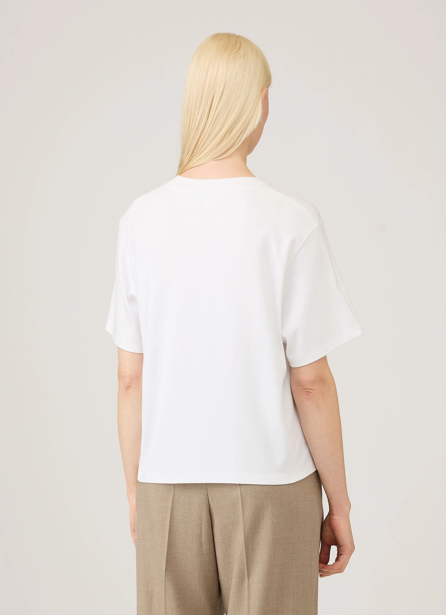 Women's Boxy Heavyweight T-shirt in White Basic Layer