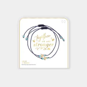 Faith Wear   Share Bracelets "Together We Are Stronger": Navy