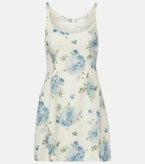 Faithfull Sanne floral linen minidress