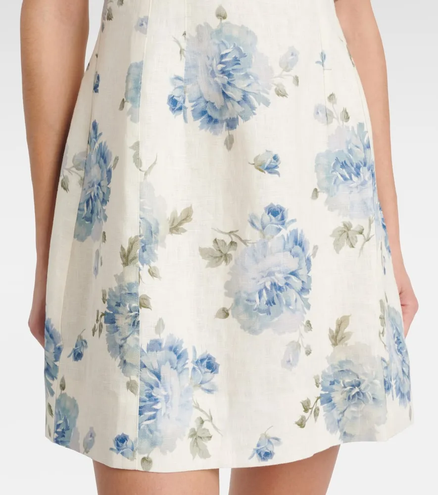 Faithfull Sanne floral linen minidress
