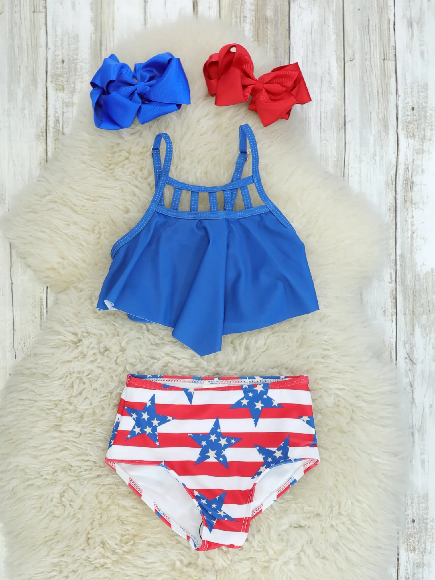 Family Red, White, & Blue Star Swimsuit