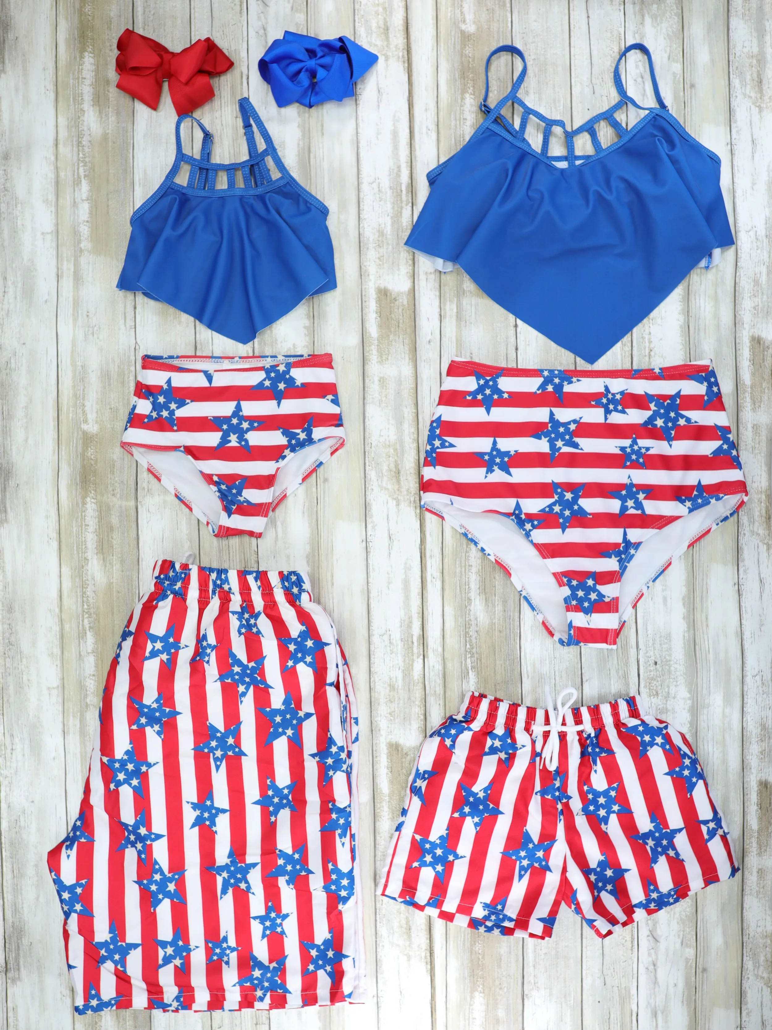 Family Red, White, & Blue Star Swimsuit