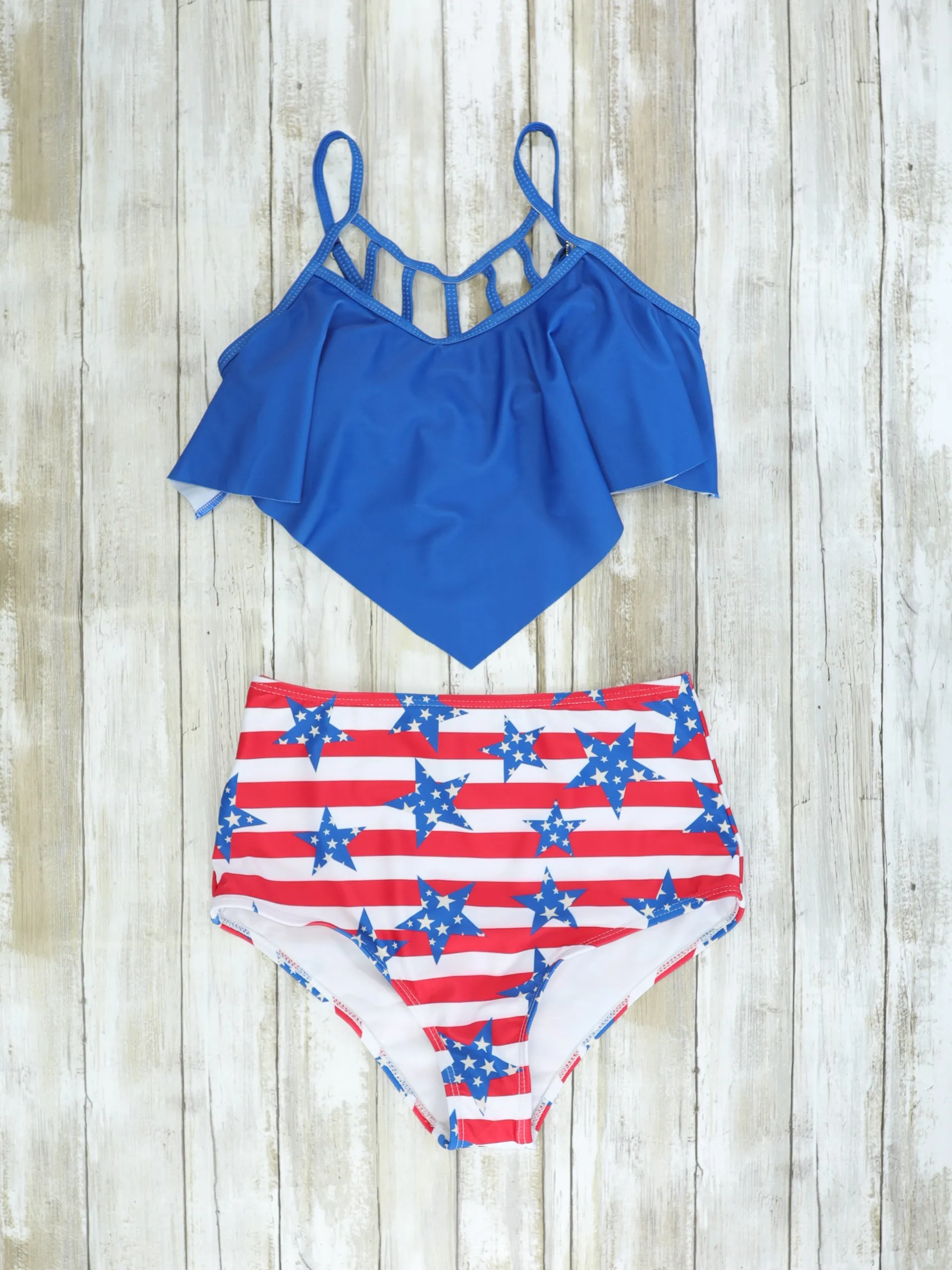 Family Red, White, & Blue Star Swimsuit