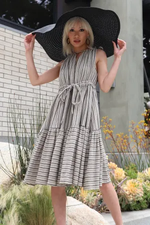 Fancy Gear Nixi Dress - Zanzibar Stripe Casual Layers Stylish Wear Nixi Dress - Zanzibar Stripe