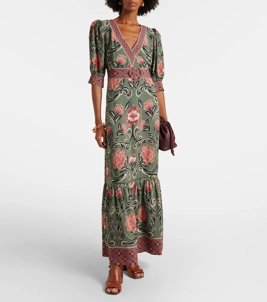 Farm Rio Arabesque floral maxi dress