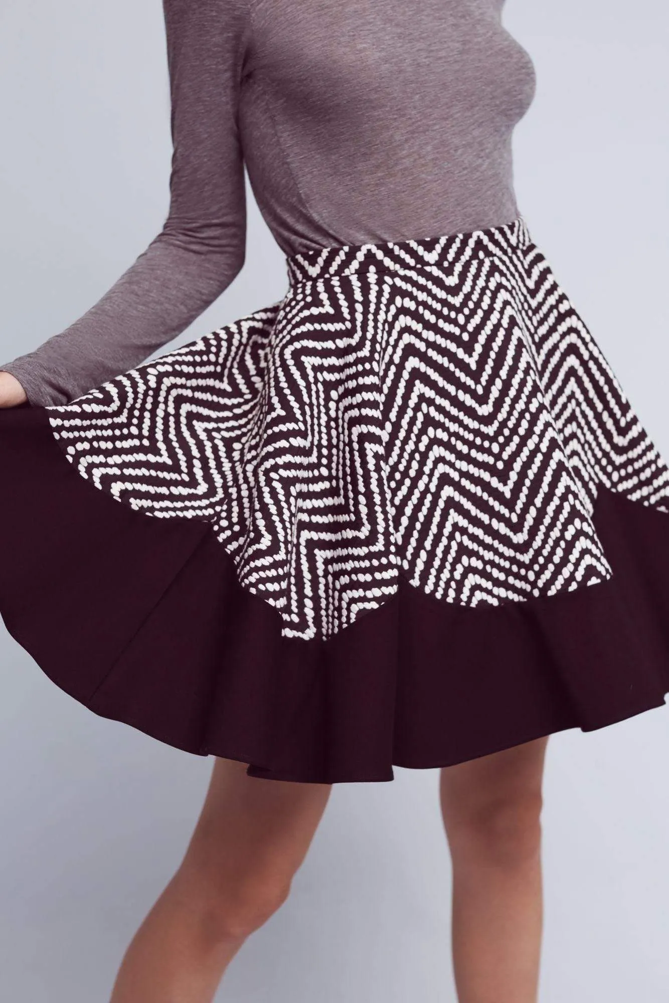 Farrah Skirt Tiered Layers Non Irritating Texture
