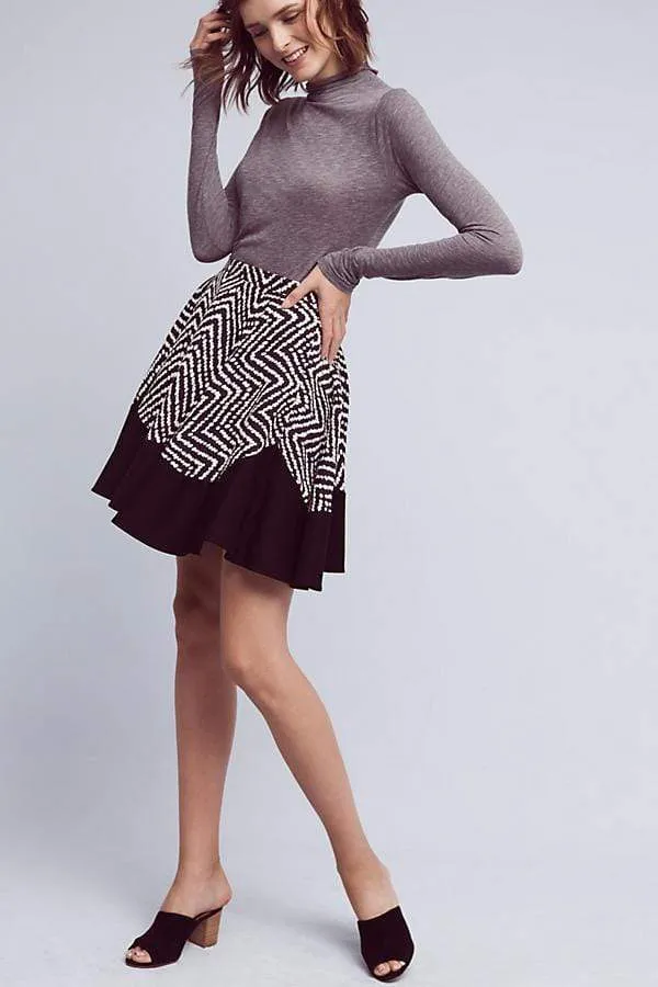 Natural Look ruffle trim Farrah Skirt