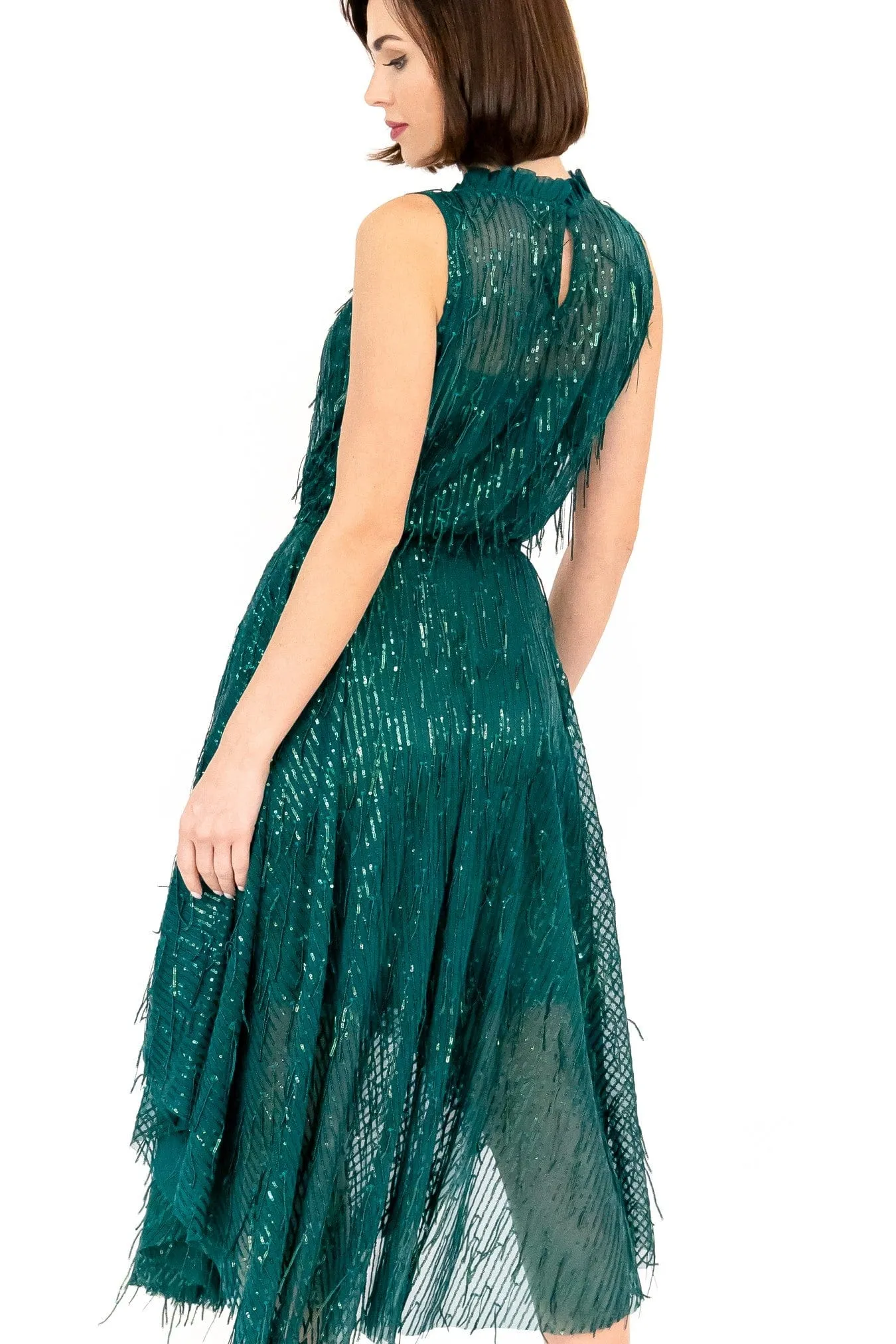 Shentel Dress ?C Glitter Pine Flawless Fit Cozy And Stylish