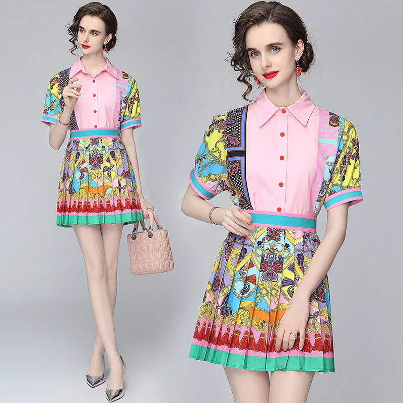 Fashion High Waist Slim Skirt Suit