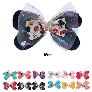 Fashion Layered Hair Bows 0759R12 (12 units)