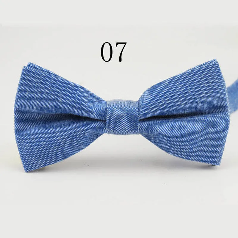 Fashion Mens Bow Tie Oxford Fabric Butterfly Cravat Solid Color Adults Casual Business Bowtie Formal Marriage Bow Ties for Women