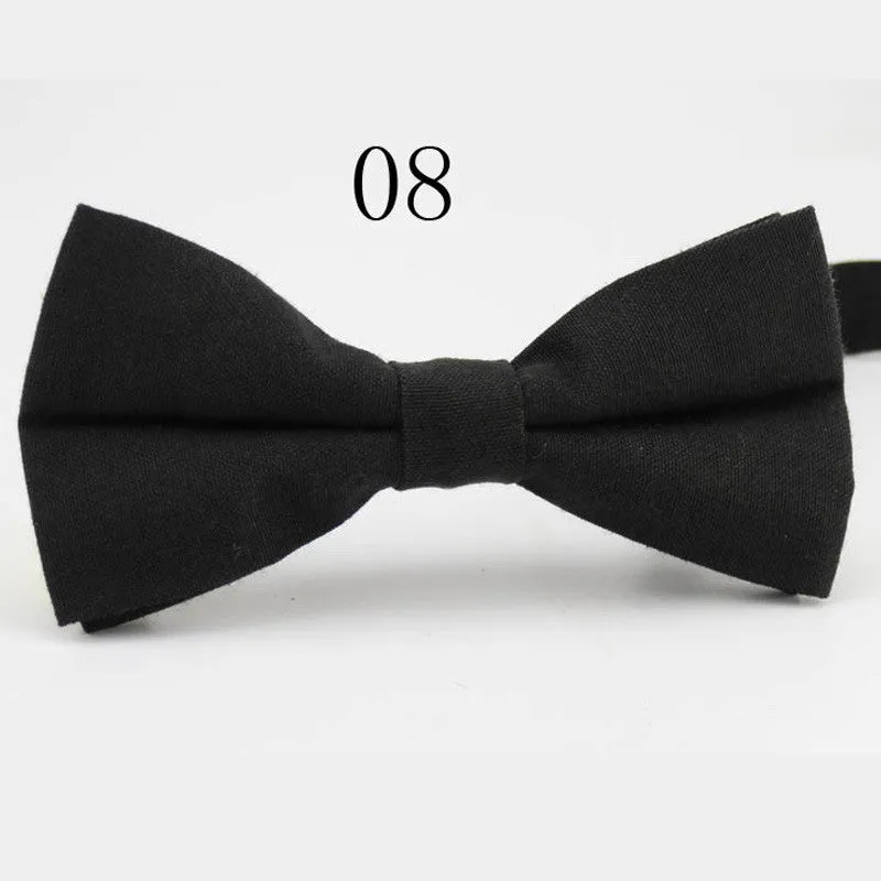 Fashion Mens Bow Tie Oxford Fabric Butterfly Cravat Solid Color Adults Casual Business Bowtie Formal Marriage Bow Ties for Women