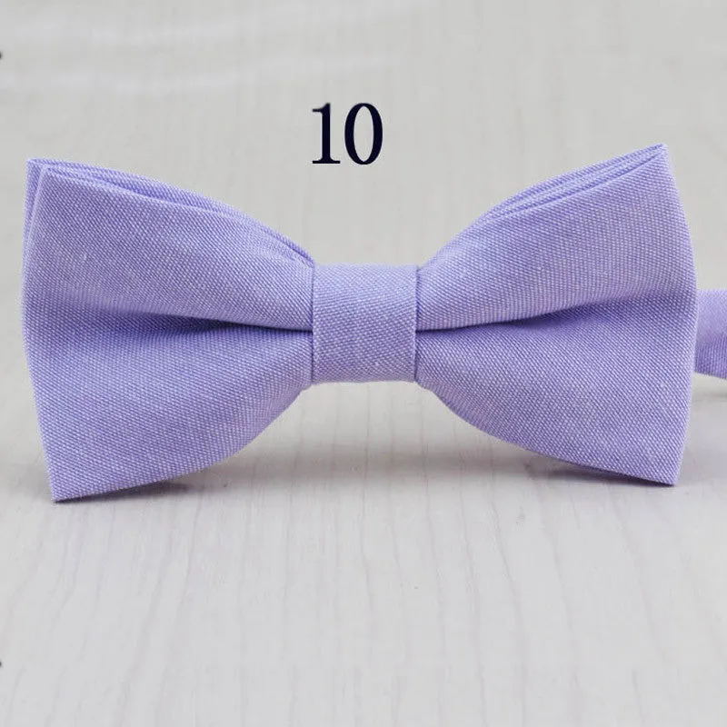 Fashion Mens Bow Tie Oxford Fabric Butterfly Cravat Solid Color Adults Casual Business Bowtie Formal Marriage Bow Ties for Women