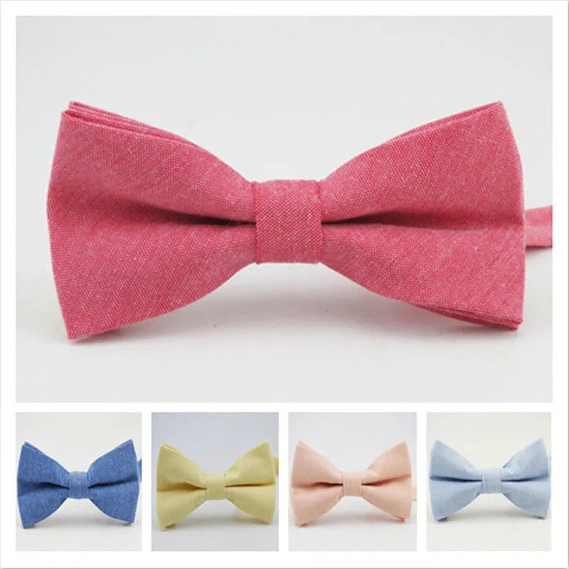 Fashion Mens Bow Tie Oxford Fabric Butterfly Cravat Solid Color Adults Casual Business Bowtie Formal Marriage Bow Ties for Women