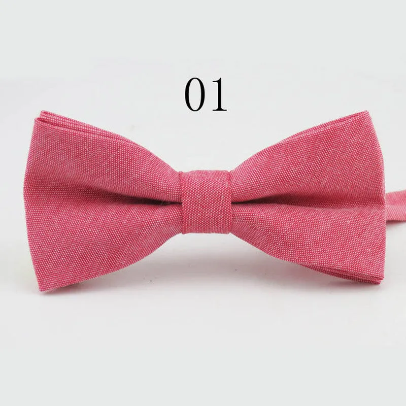 Fashion Mens Bow Tie Oxford Fabric Butterfly Cravat Solid Color Adults Casual Business Bowtie Formal Marriage Bow Ties for Women