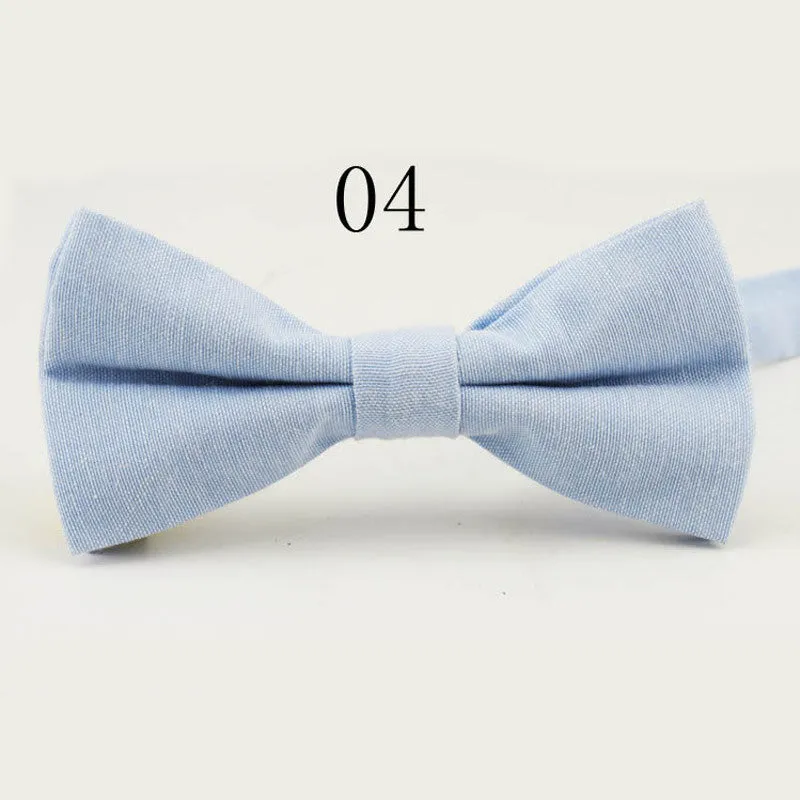 Fashion Mens Bow Tie Oxford Fabric Butterfly Cravat Solid Color Adults Casual Business Bowtie Formal Marriage Bow Ties for Women