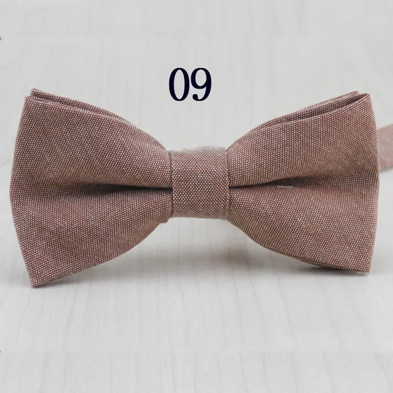 Fashion Mens Bow Tie Oxford Fabric Butterfly Cravat Solid Color Adults Casual Business Bowtie Formal Marriage Bow Ties for Women