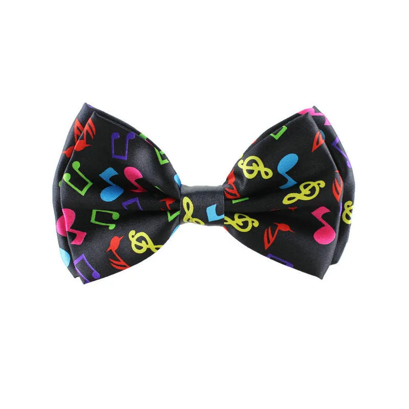 Fashion music Pattern two-layer Bow tie for Men Men's Unisex Tuxedo Dress Bowtie / Butterfly Brand New