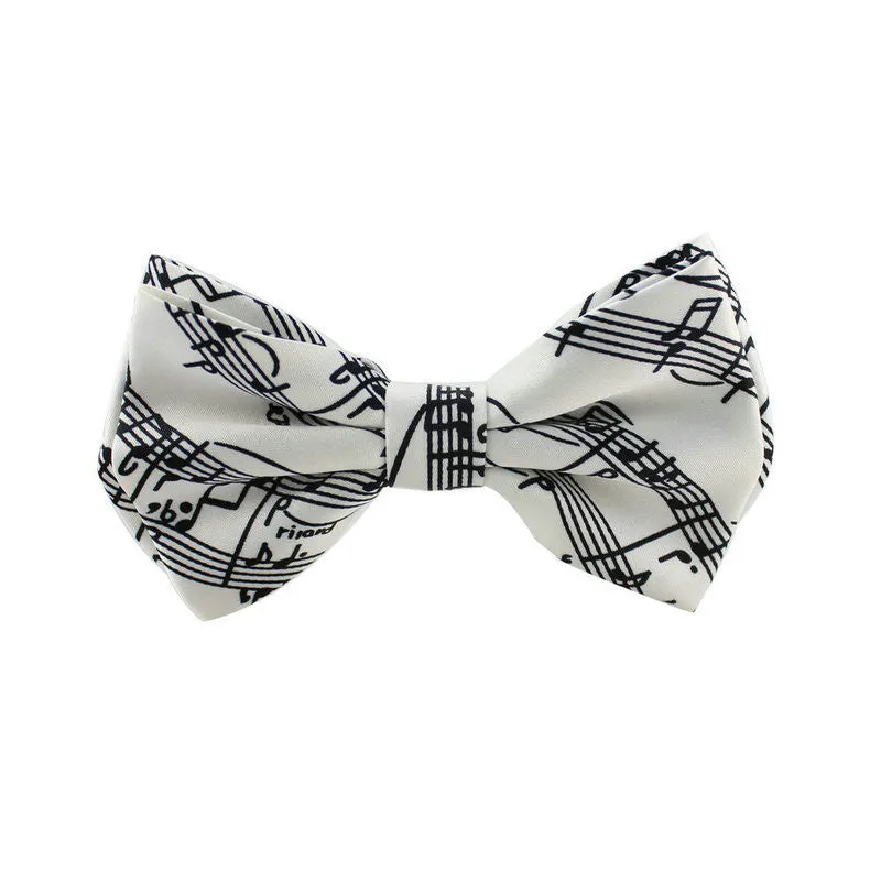 Fashion music Pattern two-layer Bow tie for Men Men's Unisex Tuxedo Dress Bowtie / Butterfly Brand New