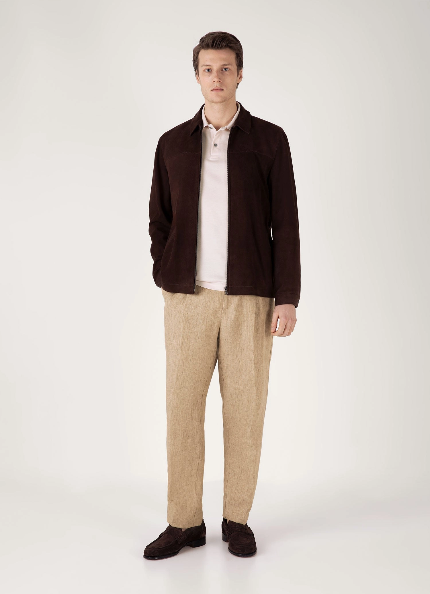 Light Fit Men's Piqu?? Polo Shirt in Pastel Pink