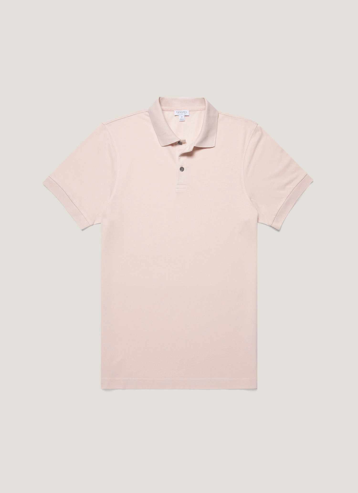 Men's Piqu?? Polo Shirt in Pastel Pink Versatile Fit