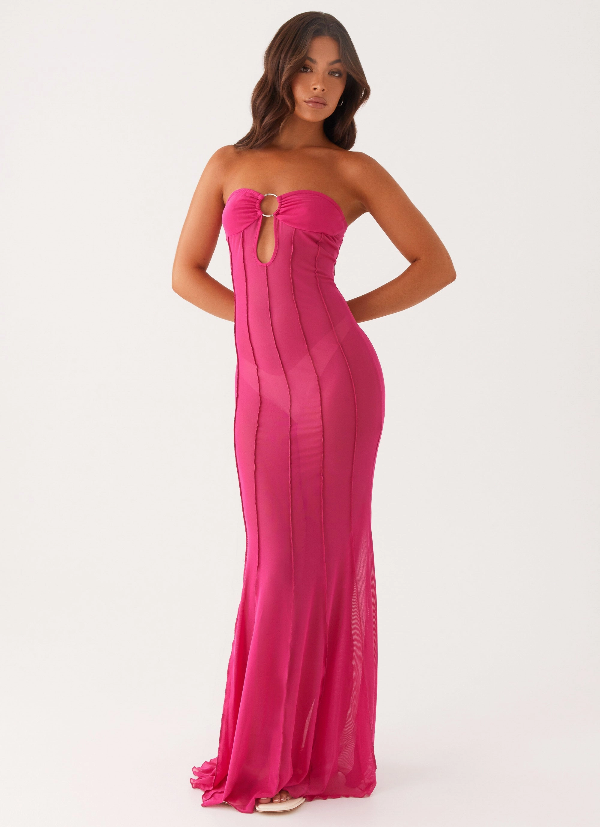 Delicate Edge Kennedy Maxi Dress - Fuchsia