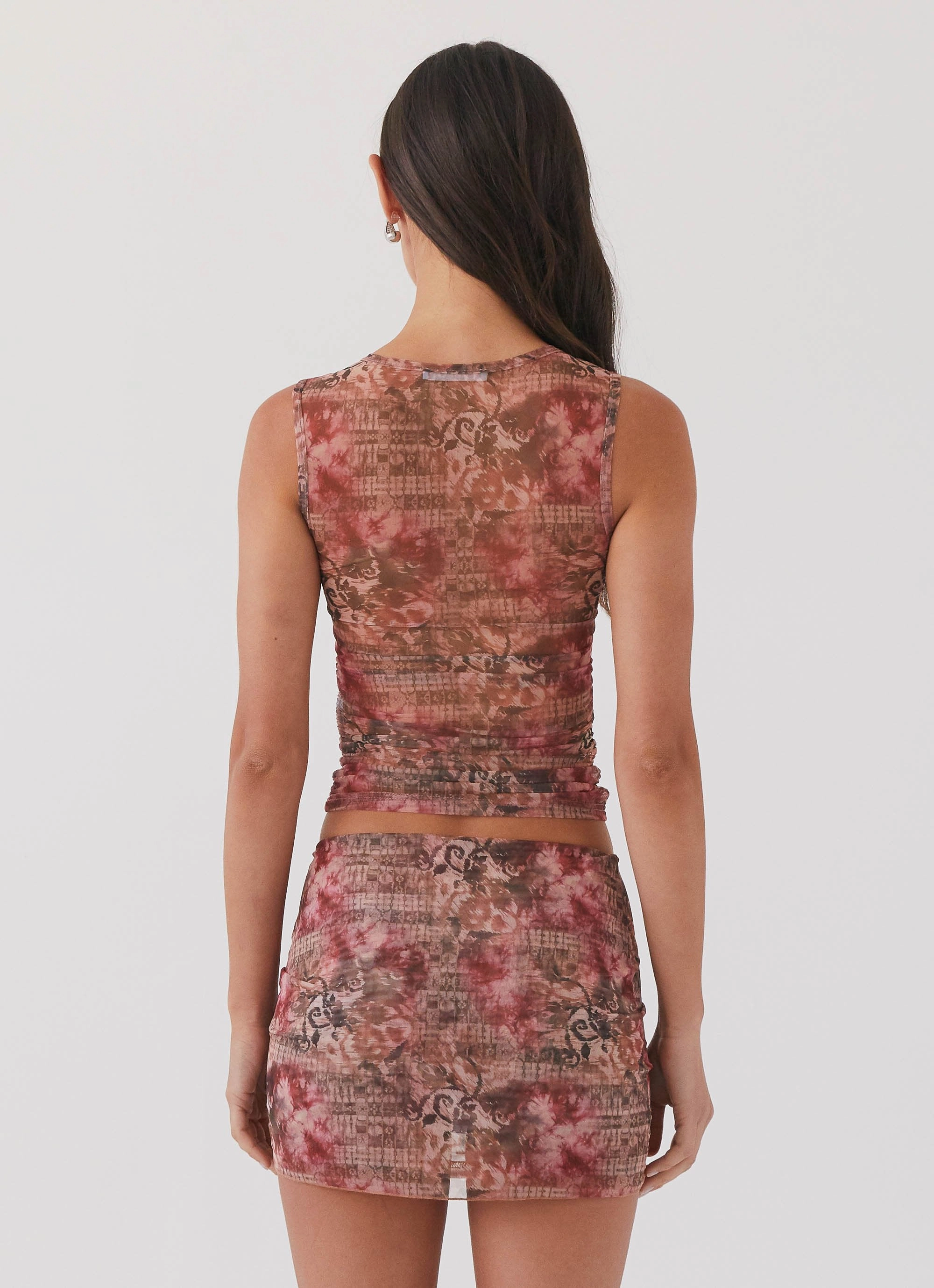 Sweat Absorbent Inner Layer Love Child Mesh Tank Top - Palais Floral