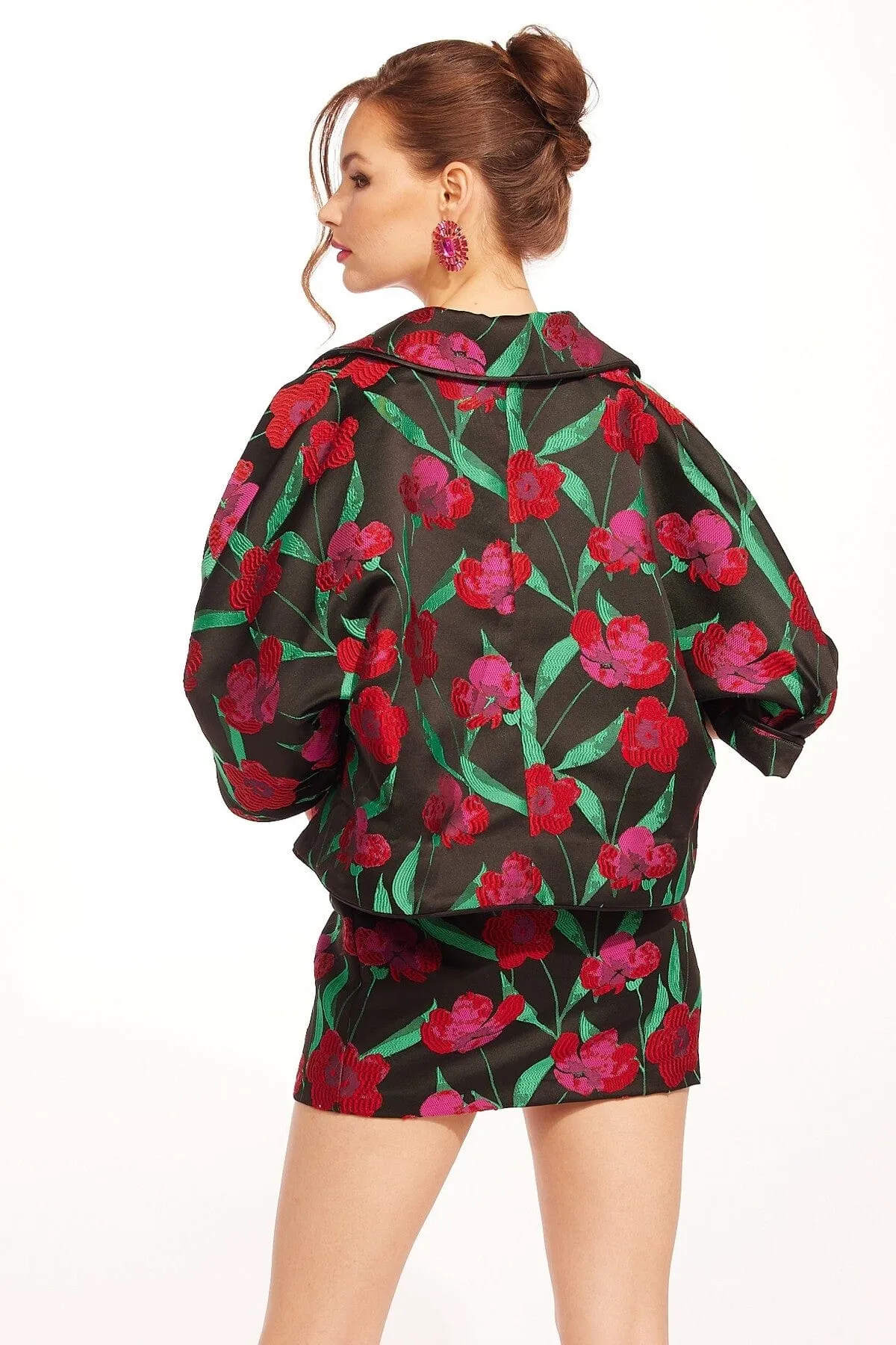 Manolo Jacket - Roses and Thorns SlimSilhouette AdjustableDrawstring