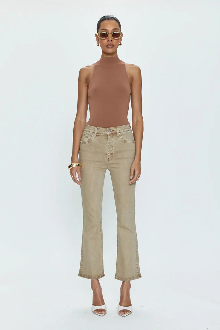 Pistola Lennon High Rise Boot Crop- Mink Snow Fashion Fit Design Party Look Luxury