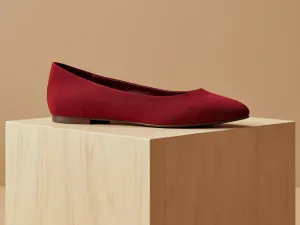 FEDERICA • Custom Fitted Bespoke Ballet Flats • RED