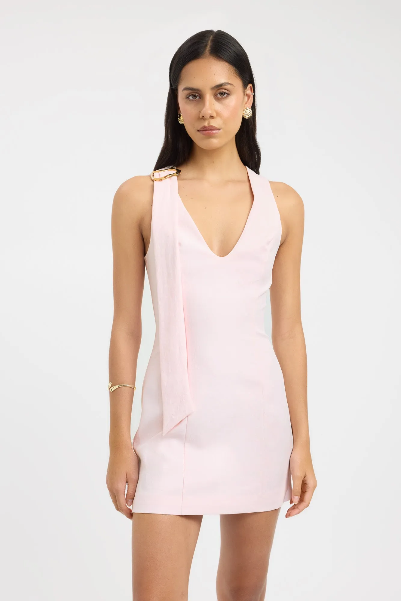 Red Carpet Side-Pocket Ariel Buckle Slider Dress