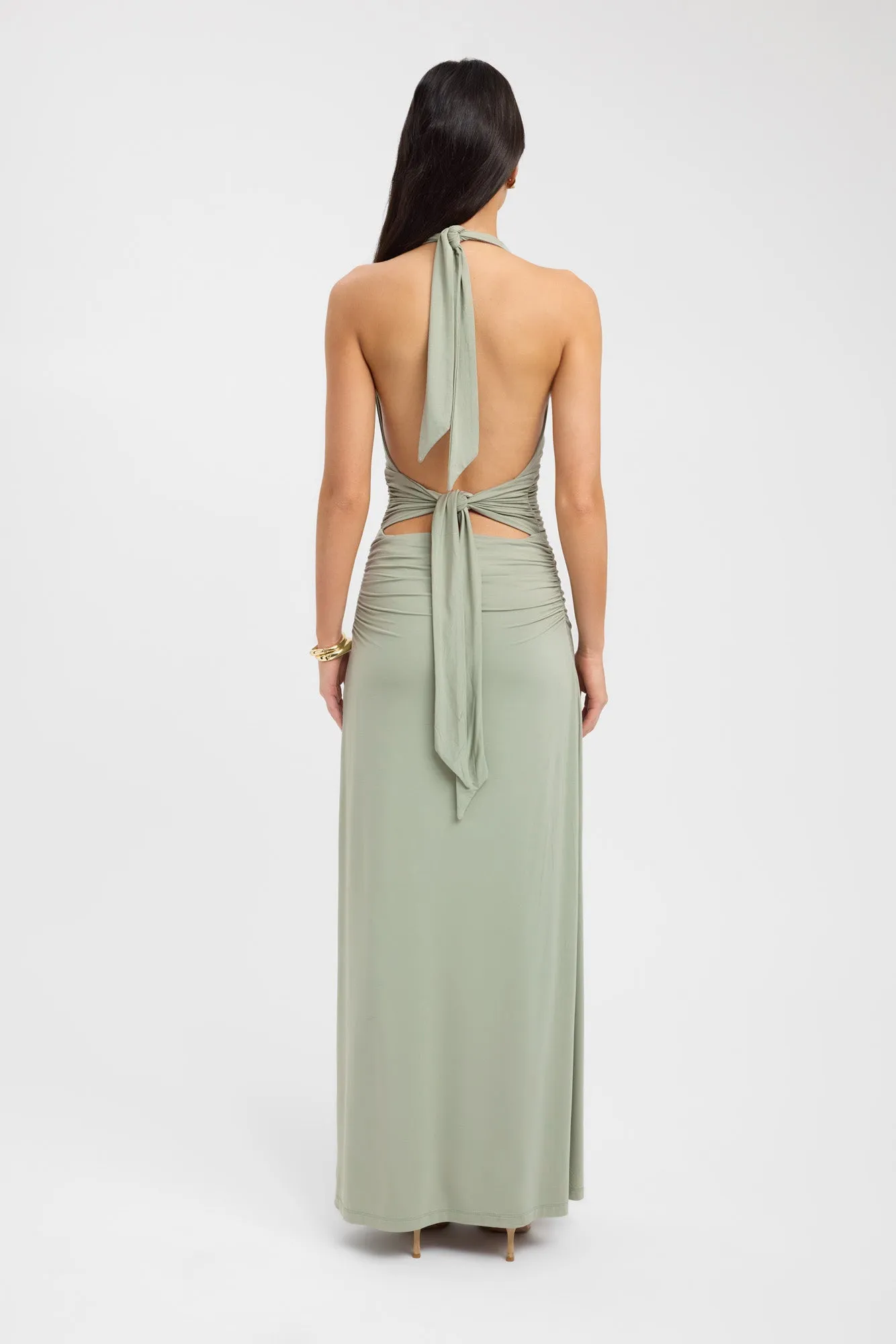 Silky texture Feminine Touch Leni Maxi Dress